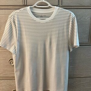 Women’s Striped T-Shirt - White and Cream